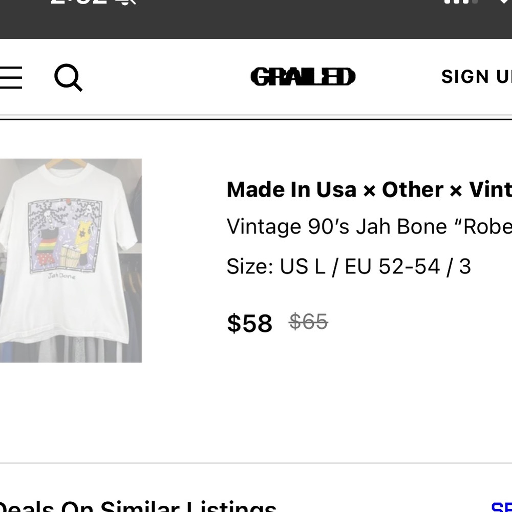 90’s Jah Bone Robert Bardel Vintage Art T-Shirt - Picture 5 of 6